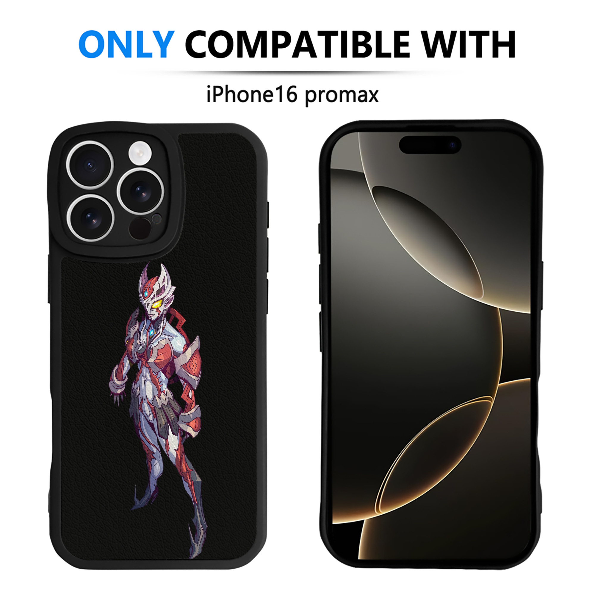 （画像用） ウルトラマン Ultraman 【iPhone 16シリーズ対応】シリコンスマホケース（レザー調） 材質：シリコン